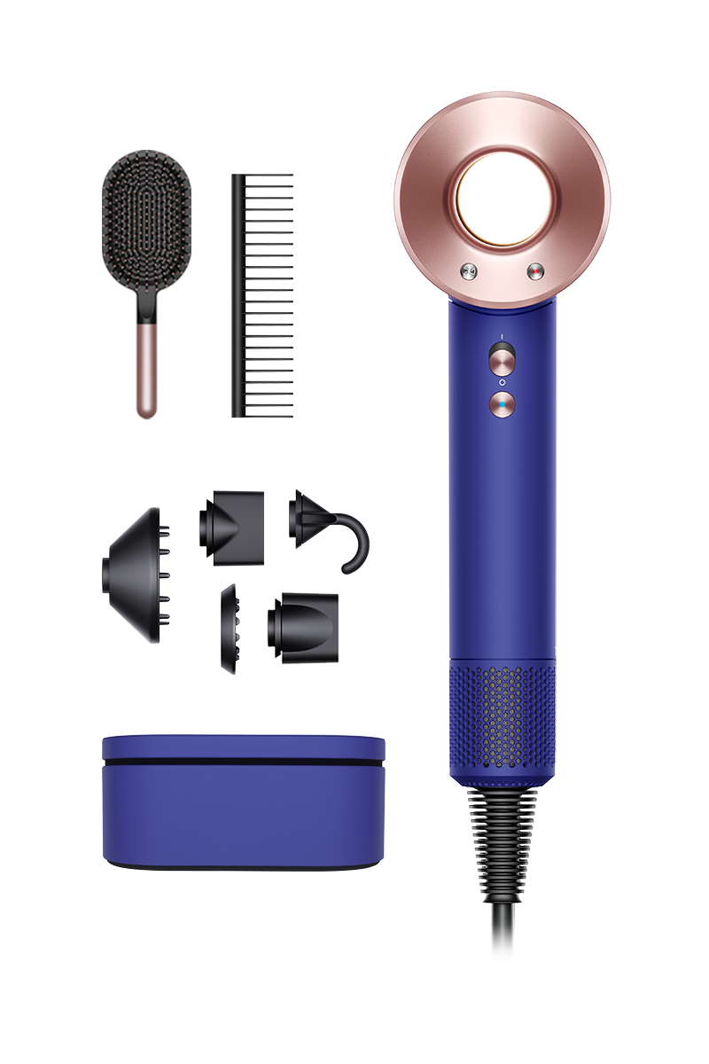Dyson Supersonic™ hair dryer  in Vinca blue and Rosé