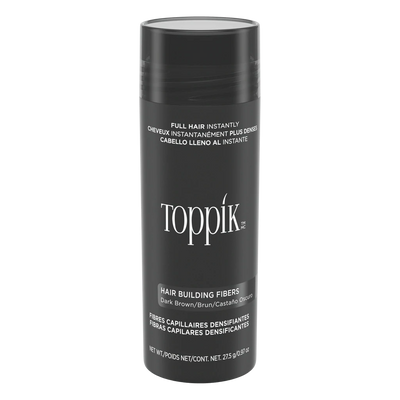 Toppik Hair Building Fibers (Dark Brown) 27.5gm - Reflexions Salon