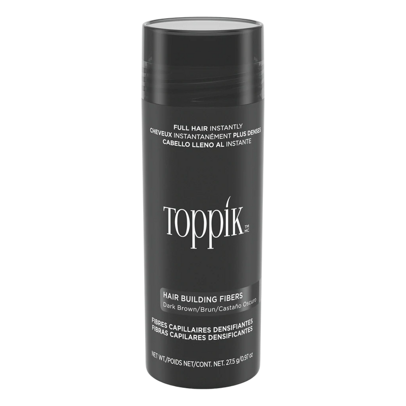 Toppik Hair Building Fibers (Dark Brown) 27.5gm - Reflexions Salon