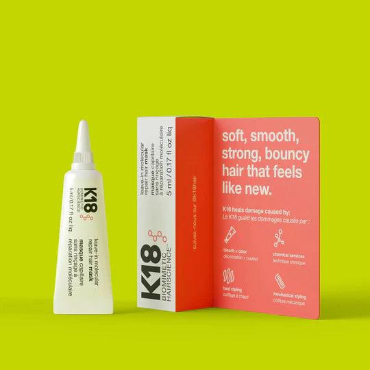 K18 - Leave-in Molecular Repair Hair Mask 5ml – Reflexions Salon