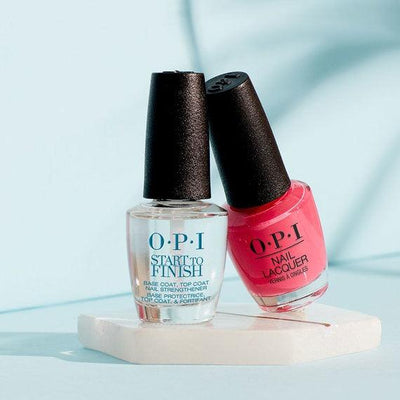 OPI - Start To Finish Base Coat, Top Coat & Strengthener 15ml - Reflexions Salon