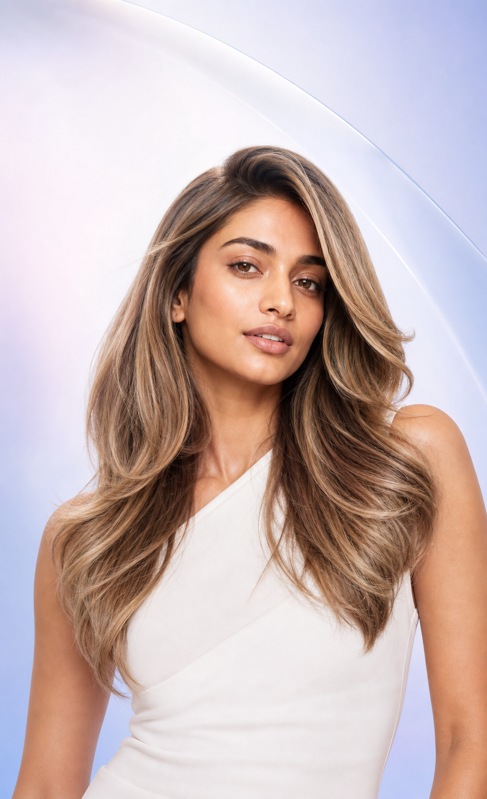 Dry and frizzy hair model